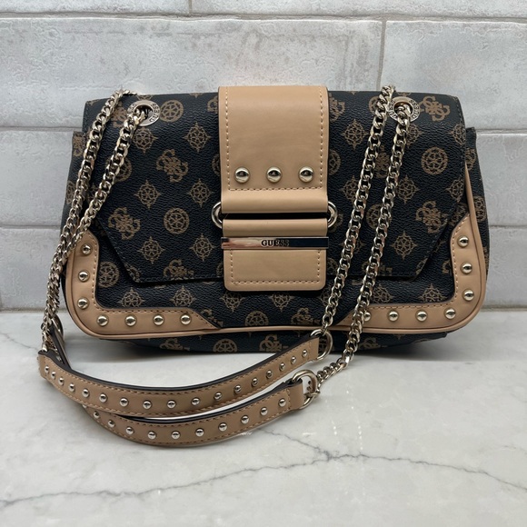 GUESS Y2K brown and Tan Shoulder Bag - Picture 1 of 11